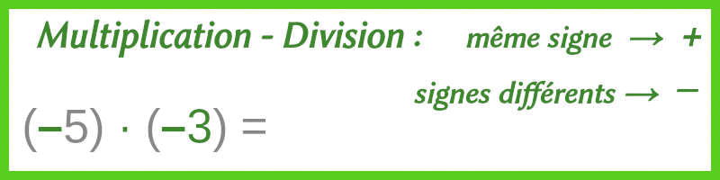 multiplication/division de relatifs